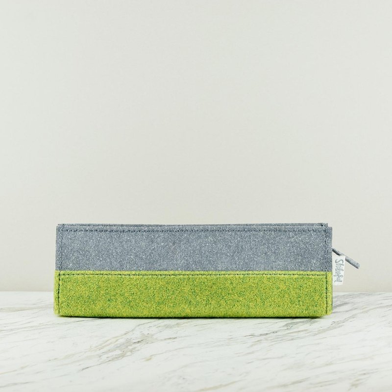 SHIBAFUL ORIGINALS -再生皮革- 笔袋 - 铅笔盒/笔袋 - 尼龙 绿色