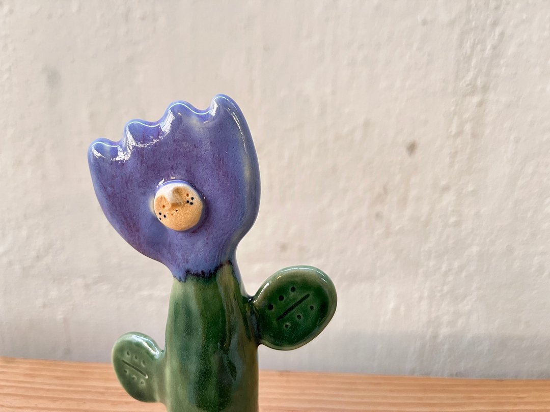 | Luna 陶偶系列 | 陶器 小紫花 摆设 - 摆饰 - 陶 紫色