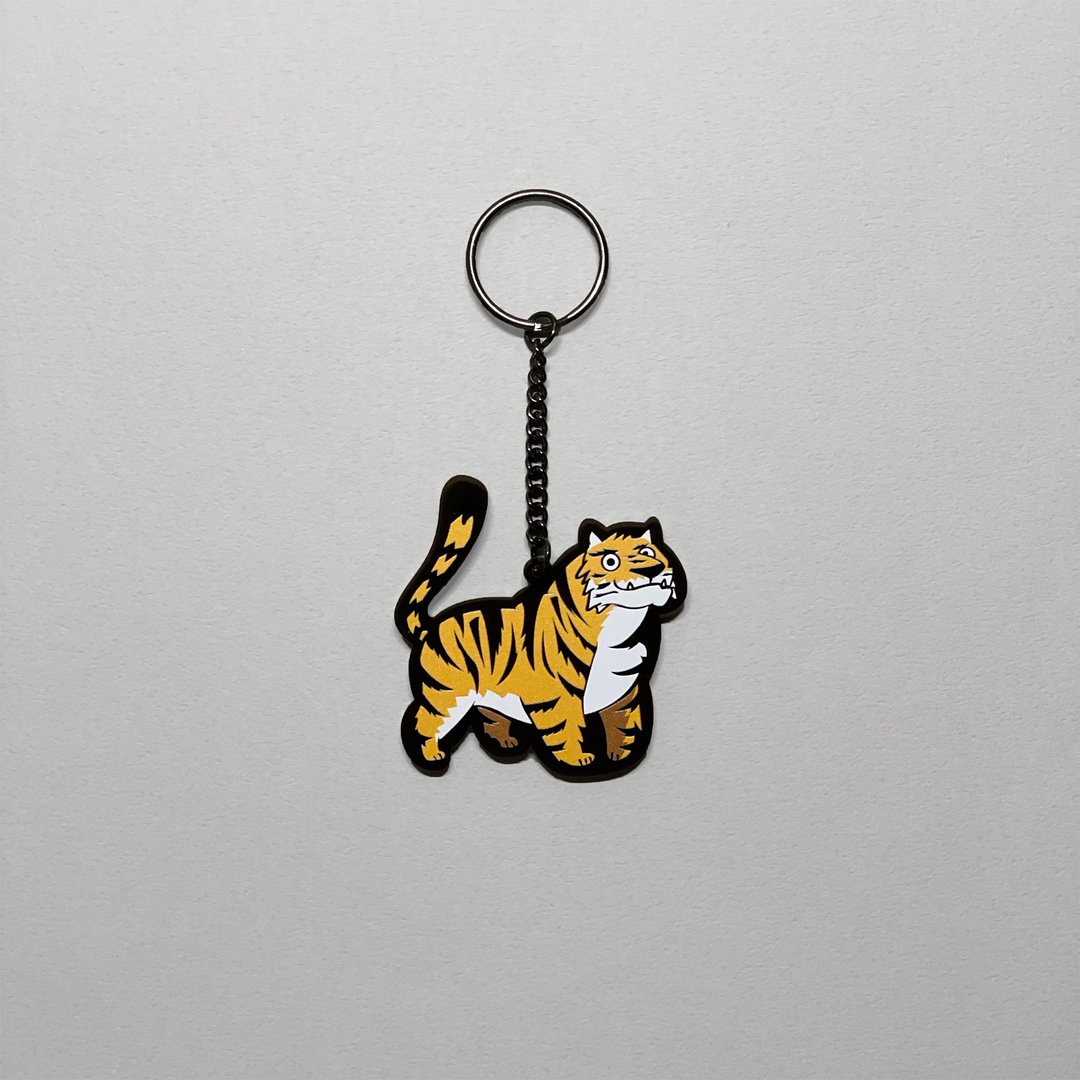 虎虎压克力钥匙圈 TIGER ACRYLIC KEYRING - 钥匙链/钥匙包 - 压克力 