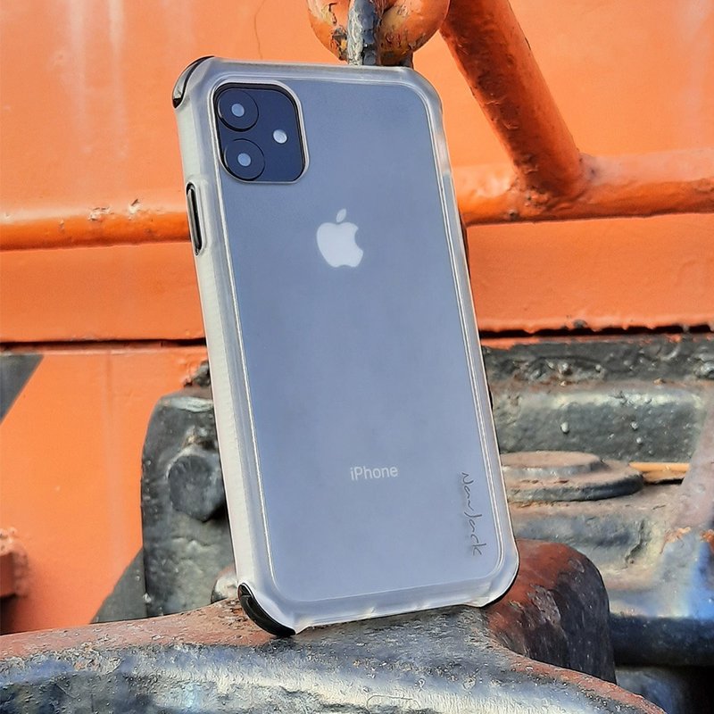 NavJack│ iPhone 11 (6.1寸) 双重堡垒抗摔吸震保护壳 - 手机壳/手机套 - 塑料 白色