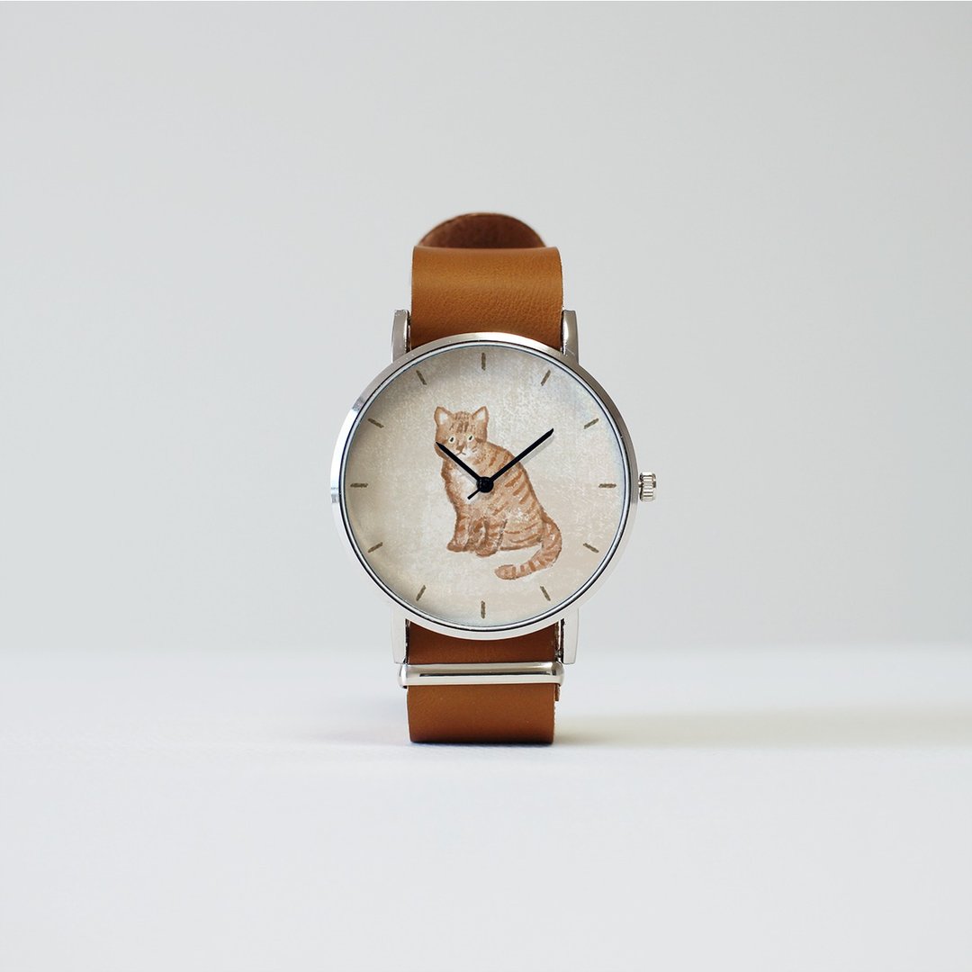 Tea tabby watch - 女表 - 其他金属 咖啡色