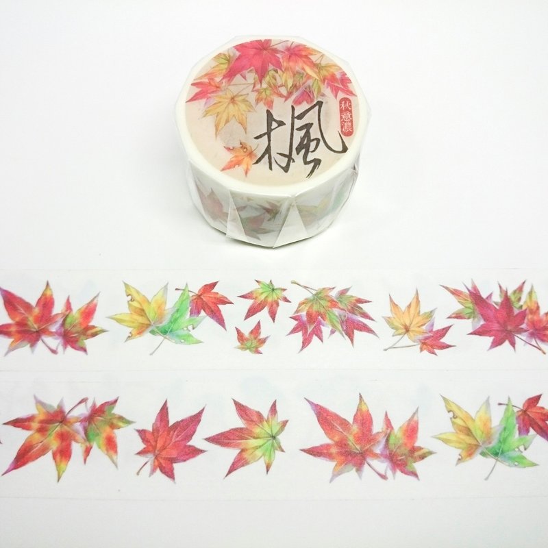 枫叶和纸胶带 - 纸胶带 - 纸 红色