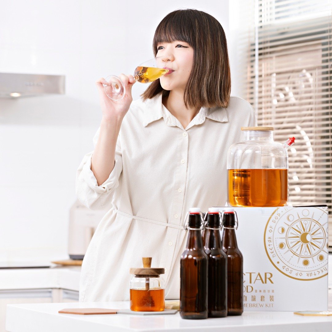 【DIY】蜂蜜酒MEAD自酿套装礼盒 - 其他 - 玻璃 金色