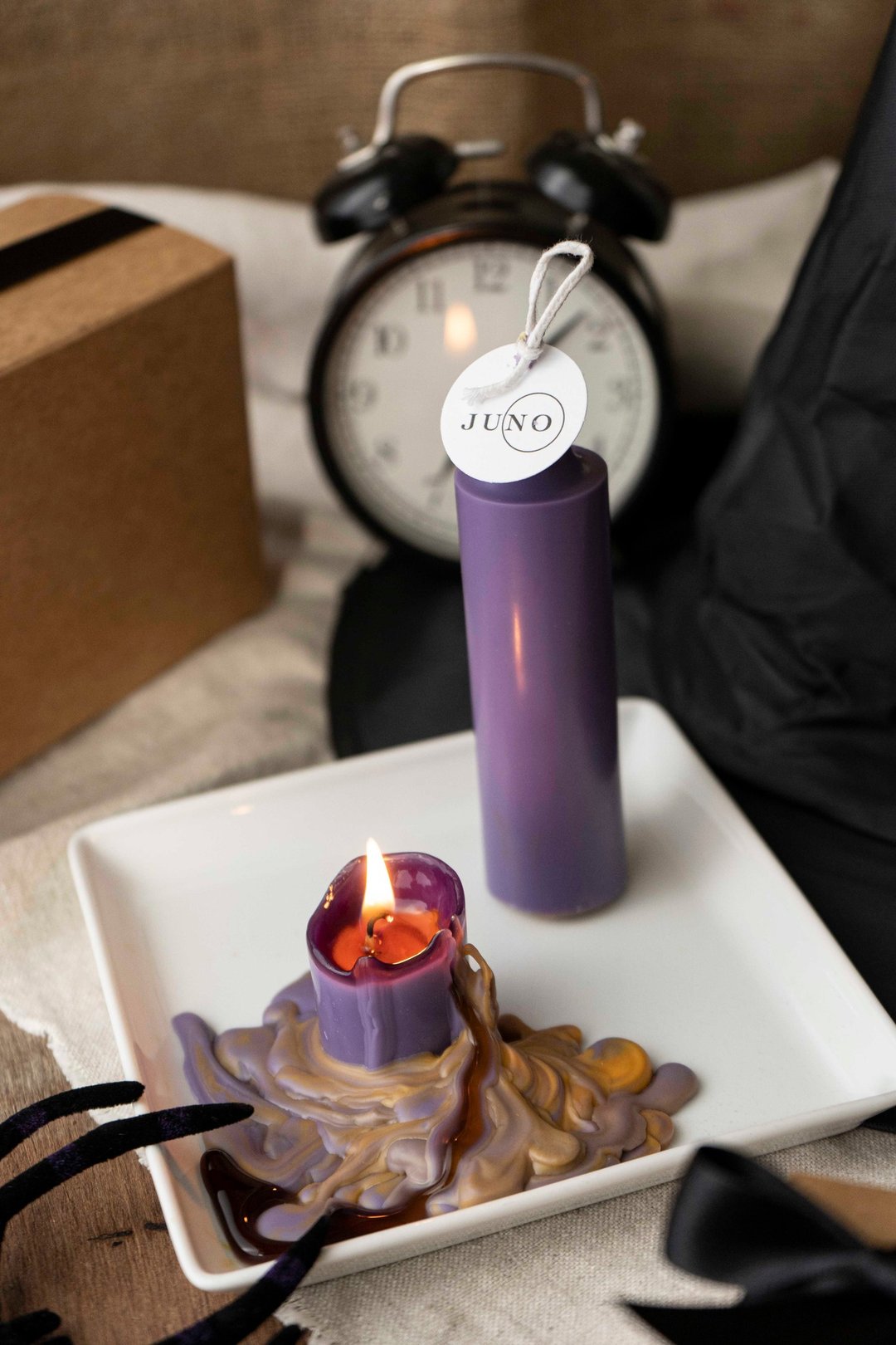 【万圣节】熔岩蜡烛-手工订制/天然大豆蜡JUNO Candle - 蜡烛/烛台 - 蜡 紫色