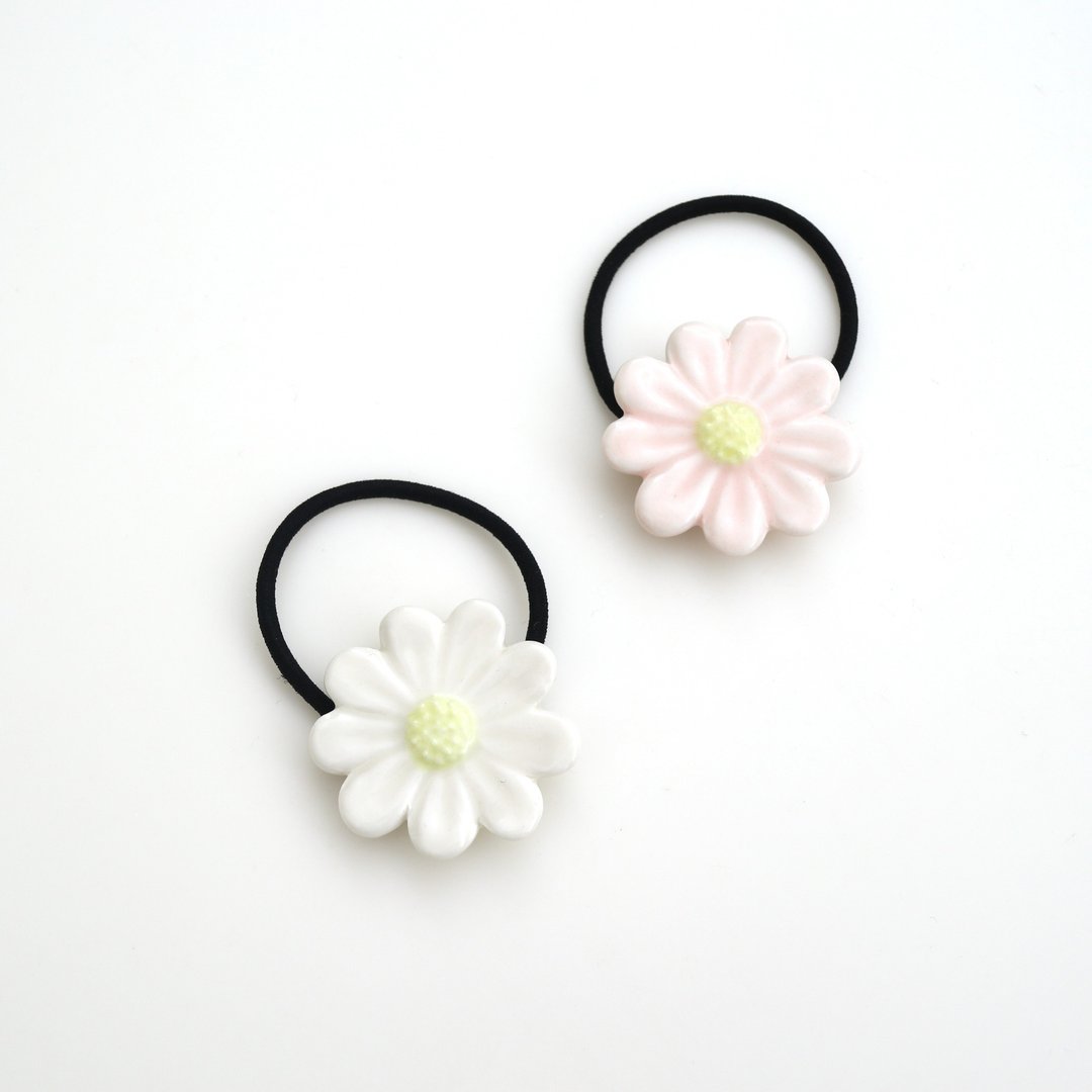 Marguerite hair tie - 发饰 - 瓷 粉红色