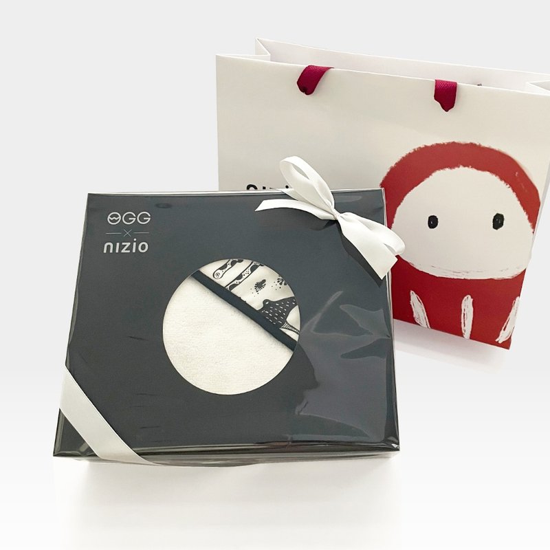 联名款-OGG x Nizio小蘑菇成长浴巾/浴袍-大海趣  宝宝 弥月礼 - 满月礼盒 - 棉．麻 