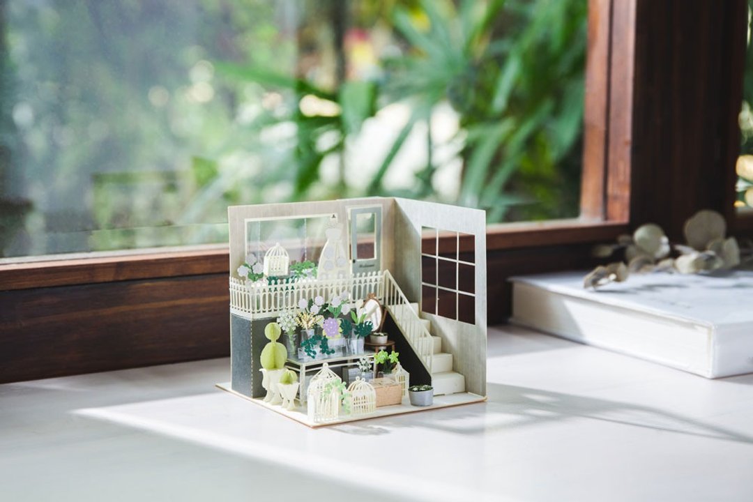 【Jeantopia】法式花店 纸雕DIY材料包  | 9026707 纸风景 - 木工/竹艺/纸艺 - 纸 