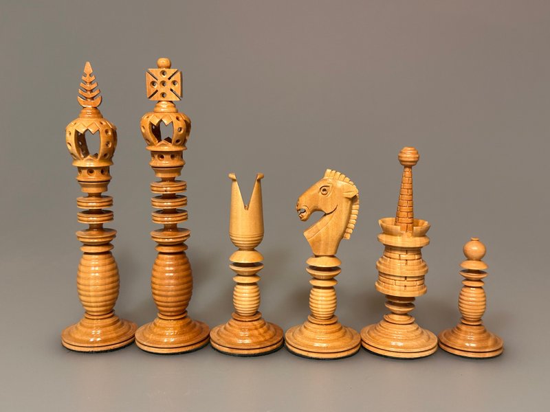 Kadun Barleycorn 西洋棋套装，1990 年至 2000 年 - 桌游/玩具 - 木头 