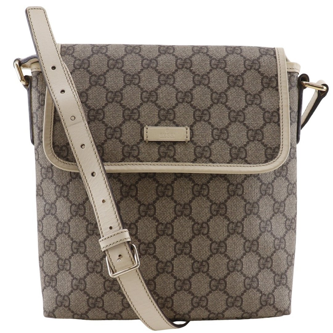 【日本直送】宝缇嘉 GUCCI 侧肩背包 223666 GG Supreme 帆布 米色 中性【二手】 - 侧背包/斜挎包 - 其他人造纤维 咖啡色