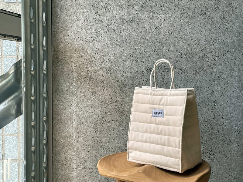 NEIGHBOR R-SD - 手提包/手提袋 - 棉．麻 白色