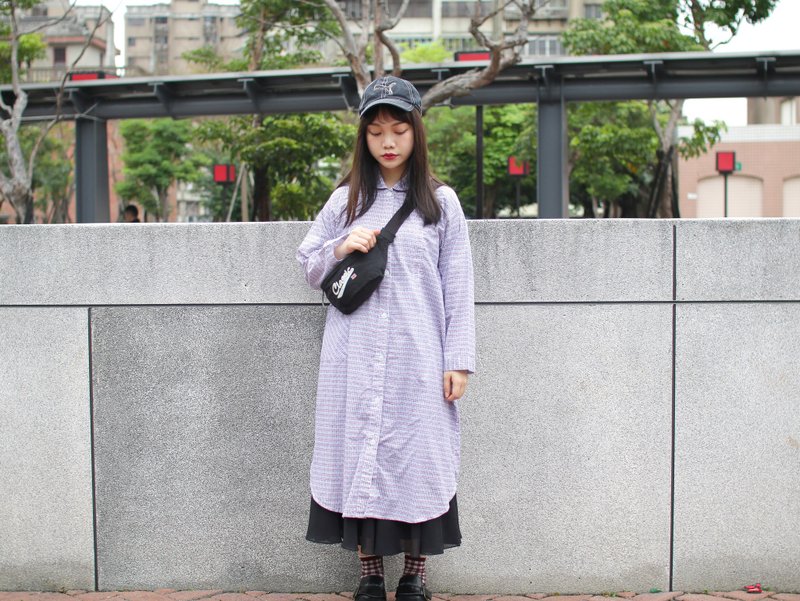 Back to Green::长版格纹衬衫两穿 清新格纹 //vintage shirt - 女装衬衫 - 棉．麻 