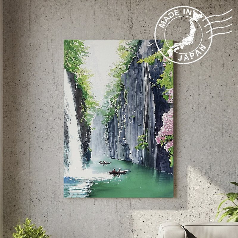 日本制帆布画・高千穗峡、宫崎・日本风景・送礼、摆设、装饰 - 墙贴/壁贴 - 棉．麻 