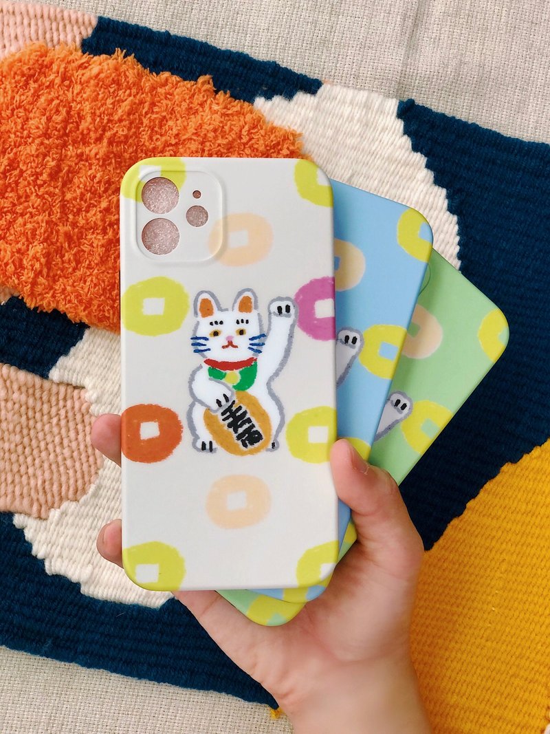 夏日冰棒 招き猫 雾面手机壳 - 手机壳/手机套 - 塑料 多色