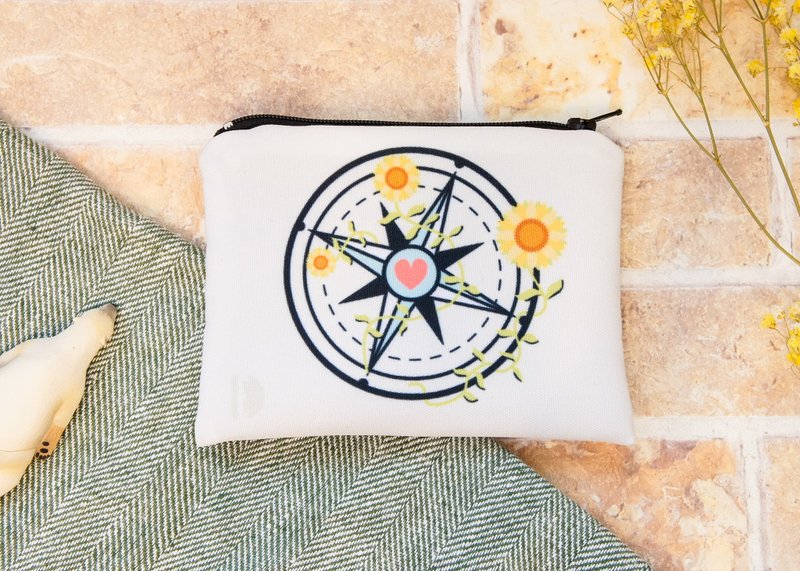 万用零钱包 - 心的方向 - 零钱包 - 聚酯纤维 白色