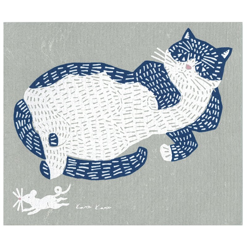 e.spongewipe_KATAKATA猫咪  吸水抹布 (L size) - 其他 - 棉．麻 灰色