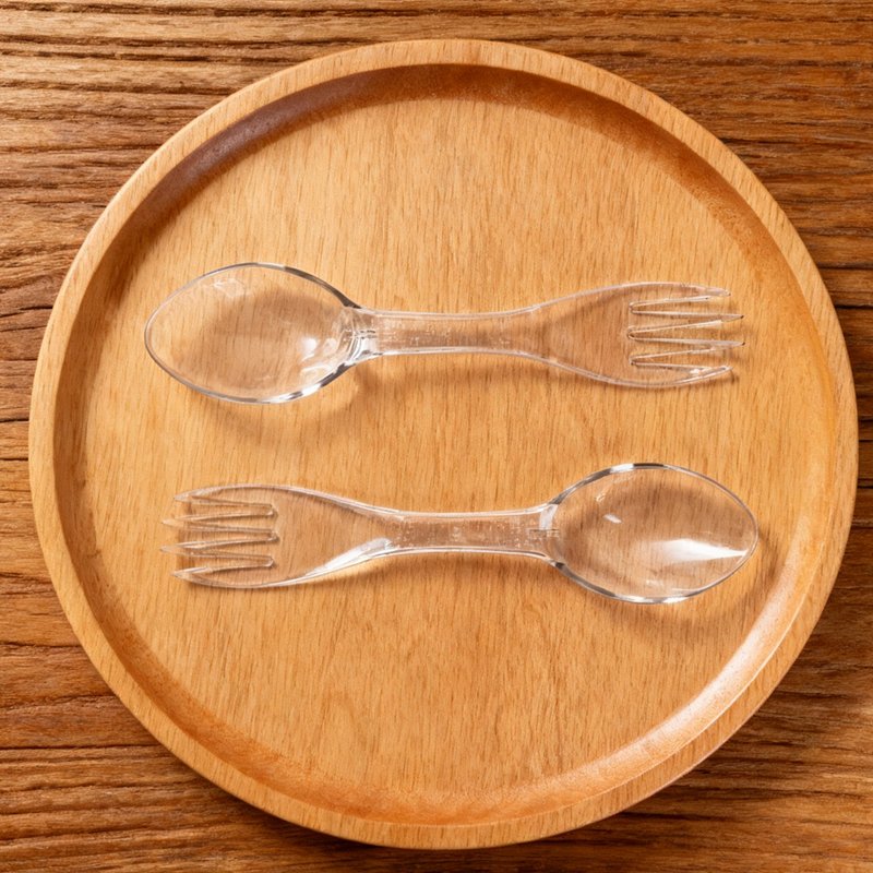 【哩皿生活】Tritan 汤匙叉6入组  环保餐具 汤匙 汤杓 叉子 - 餐刀/叉/匙组合 - 塑料 