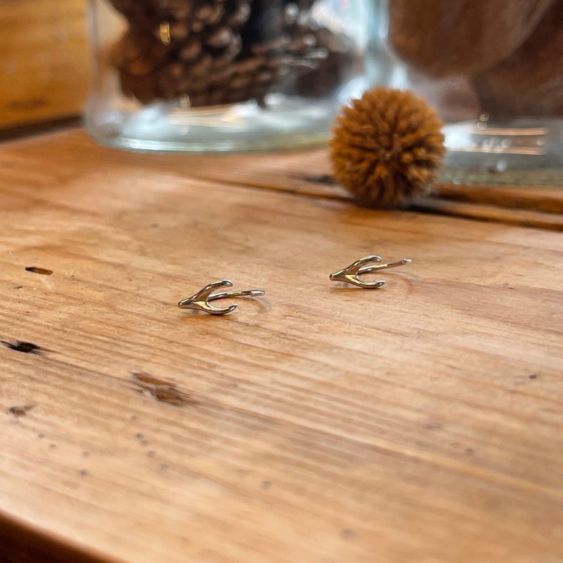 我就是不要耳扣-许愿骨 - 耳环/耳夹 - 纯银 