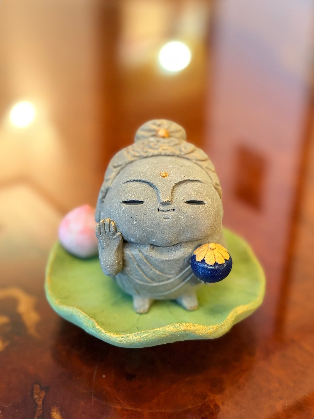 风の呼 药师如来 - 摆饰 - 陶 白色