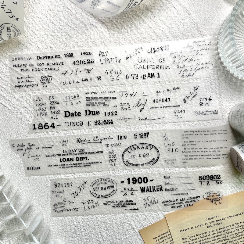 复古邮票和纸胶带 - 贴纸 - 其他材质 黑色