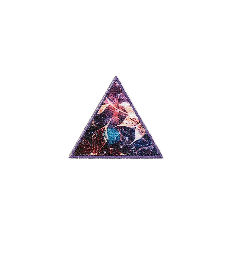 星雨花-紫Galaxy Universe Flowers-Purple - 徽章/别针 - 绣线 