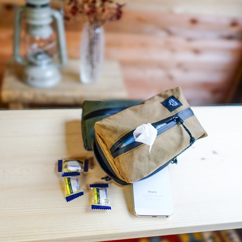 ECOPAK Coyote 手机口袋保护套 M / 登山、露营、户外、口袋纸巾套、智慧型手机保护套 - 化妆包/杂物包 - 尼龙 咖啡色