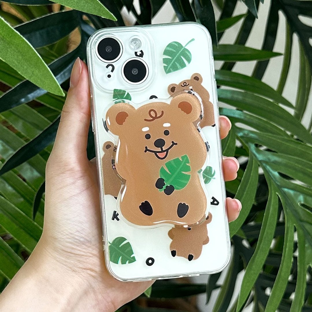 Quokka iPhone16/15/14/13/12/11 保护壳压克力智慧托克套装 - 手机壳/手机套 - 塑料 多色