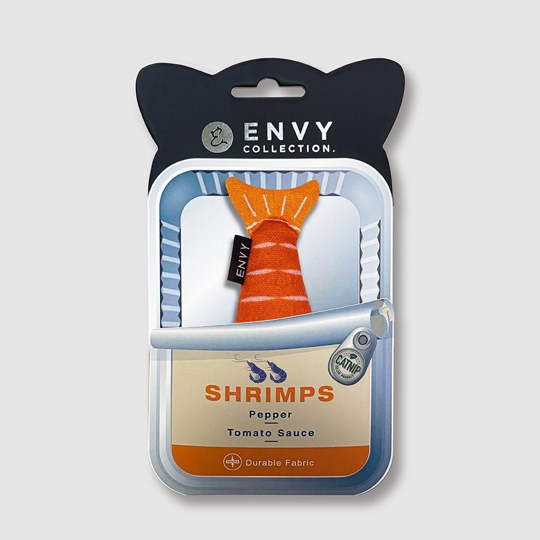 ENVY COLLECTION 猫草玩具-虾子 可搭配ENVY逗猫棒及抓板 - 玩具 - 聚酯纤维 红色