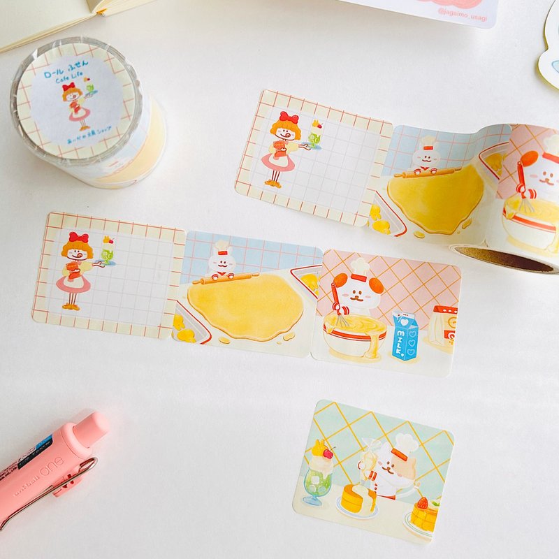 cafe Life 卷筒式便利贴 - 便条纸/标签贴 - 纸 