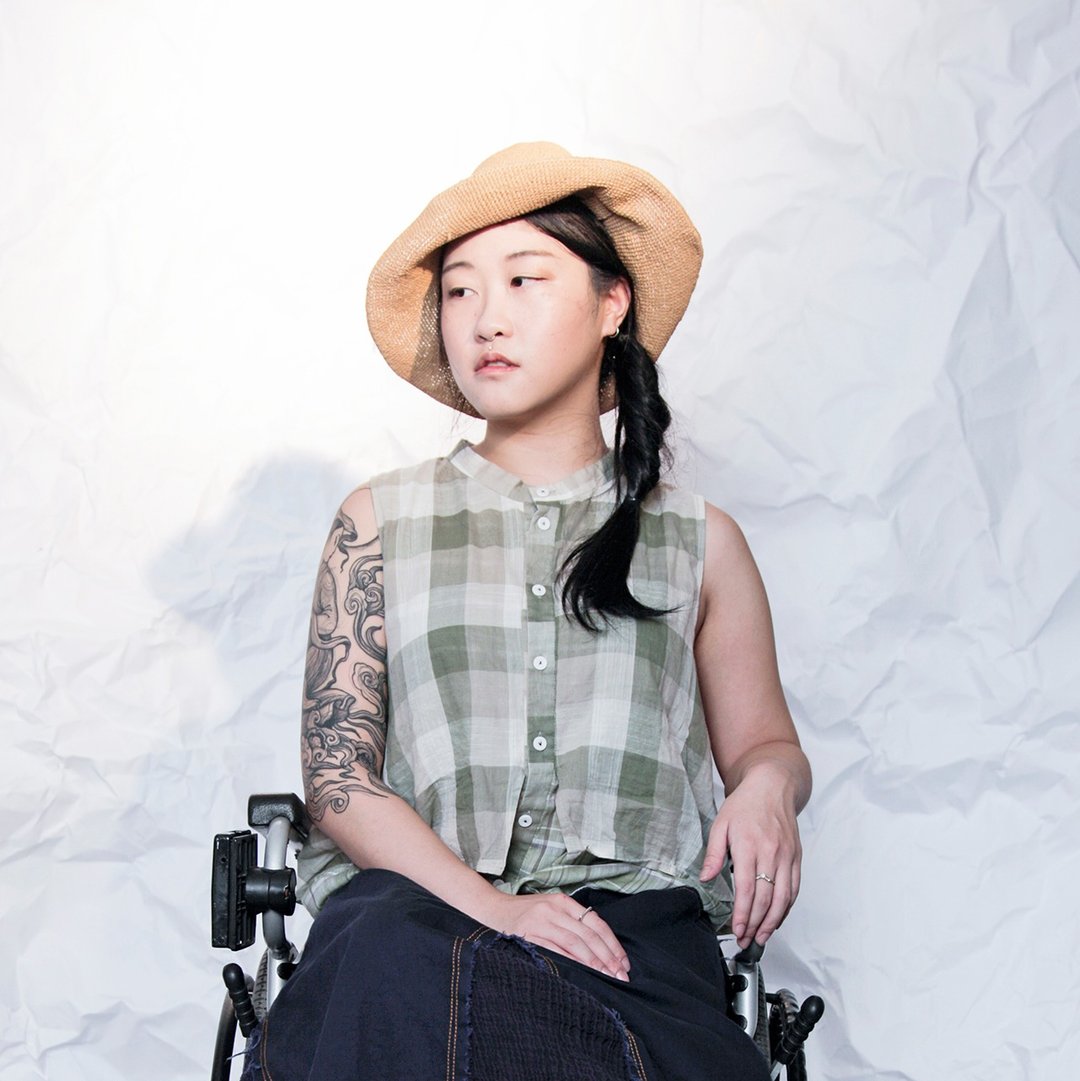 光_迫不及待格纹叠穿感无袖衬衫 - 女装衬衫 - 棉 绿色