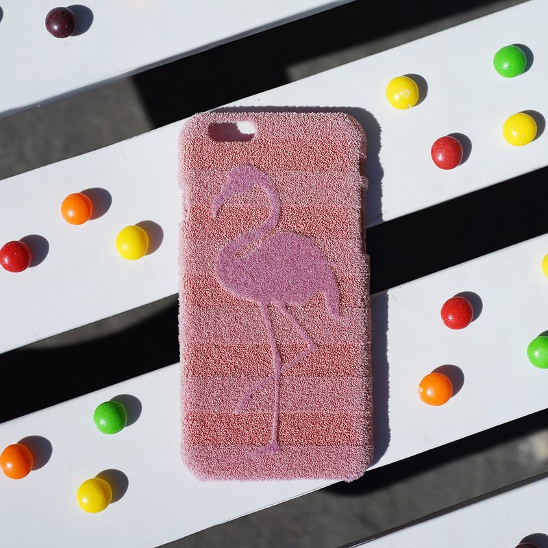 Shibaful Flamingo for iPhone 火烈鸟雕刻手机壳 - 手机壳/手机套 - 其他材质 粉红色