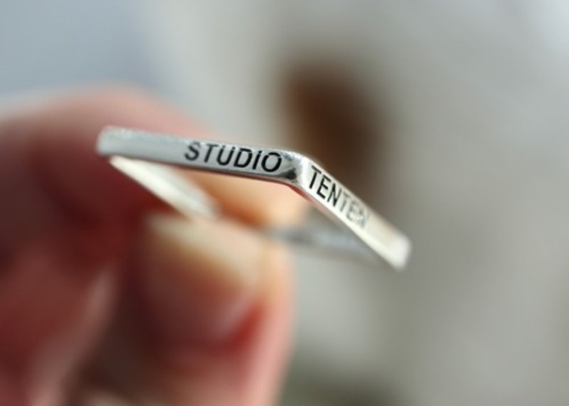 Pinkoi 代购 - 方形帐篷环 - 戒指 - 宝石 