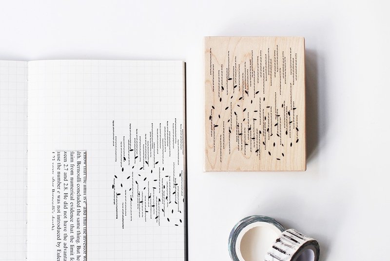 Maotu - 厚片印章 (诗雨) - 印章/印台 - 木头 