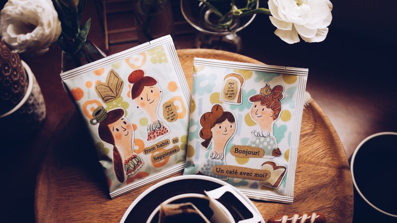 面包女孩 滤挂咖啡 随身包组合 / 精品咖啡 挂耳包 - 咖啡 - 新鲜食材 多色