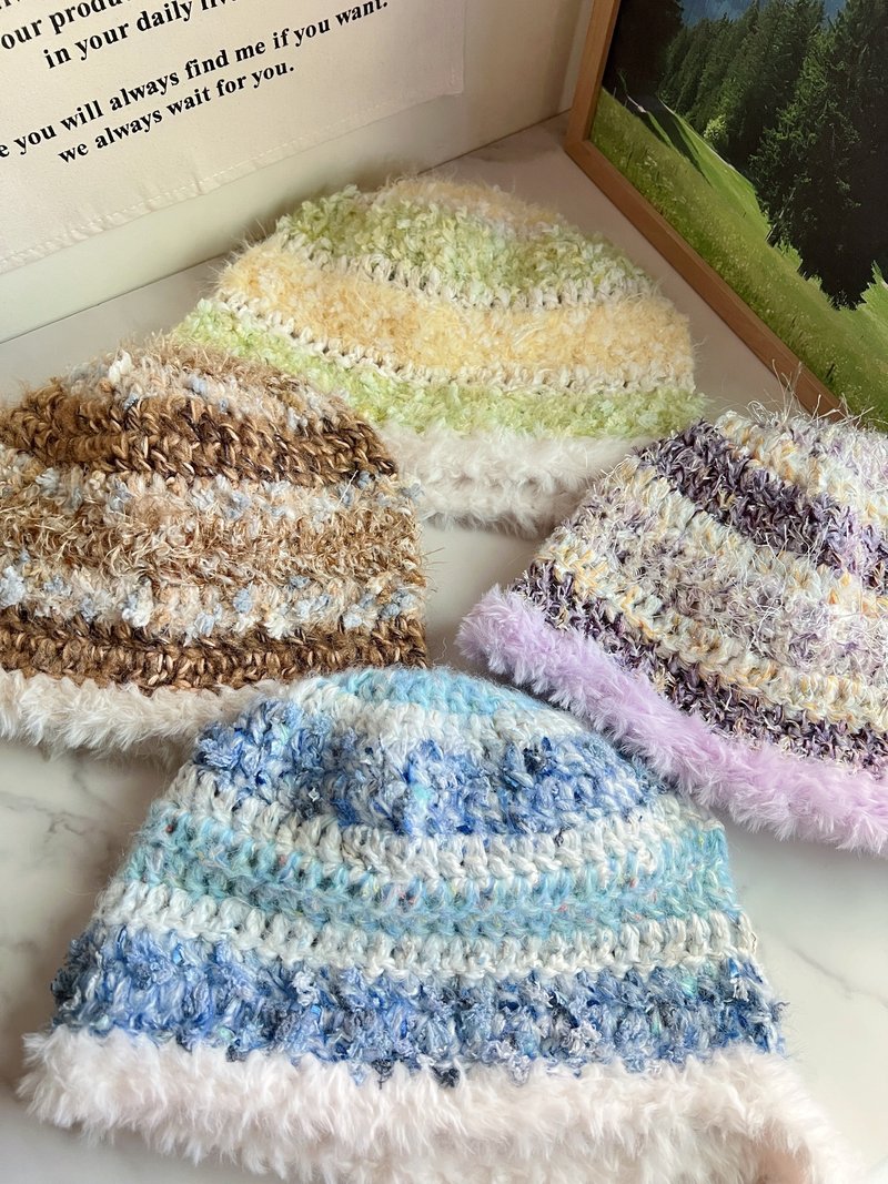 毛毛帽 - 帽子 - 其他材质 多色