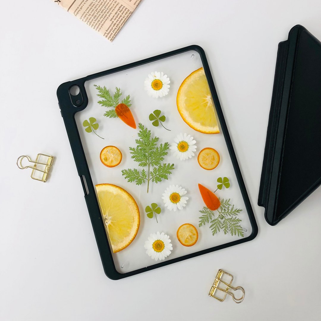 手作押花水果iPad壳 iPad Air 11寸 13寸 iPad Pro 11寸 13寸 - 平板/电脑保护壳 - 植物．花 