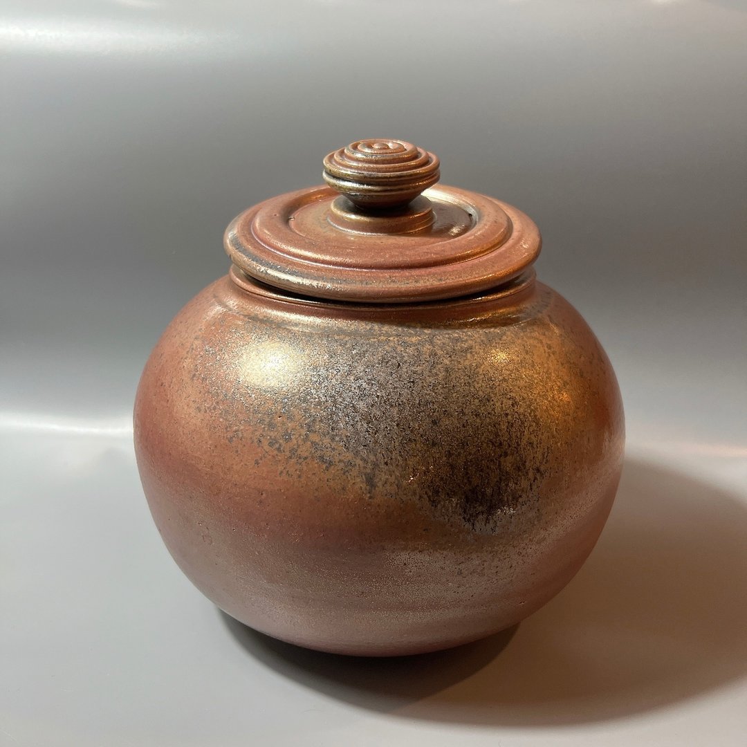 柴烧两斤金彩茶仓 / 古朴落灰金彩茶仓 / 小平凡手作 - 其他 - 陶 卡其色