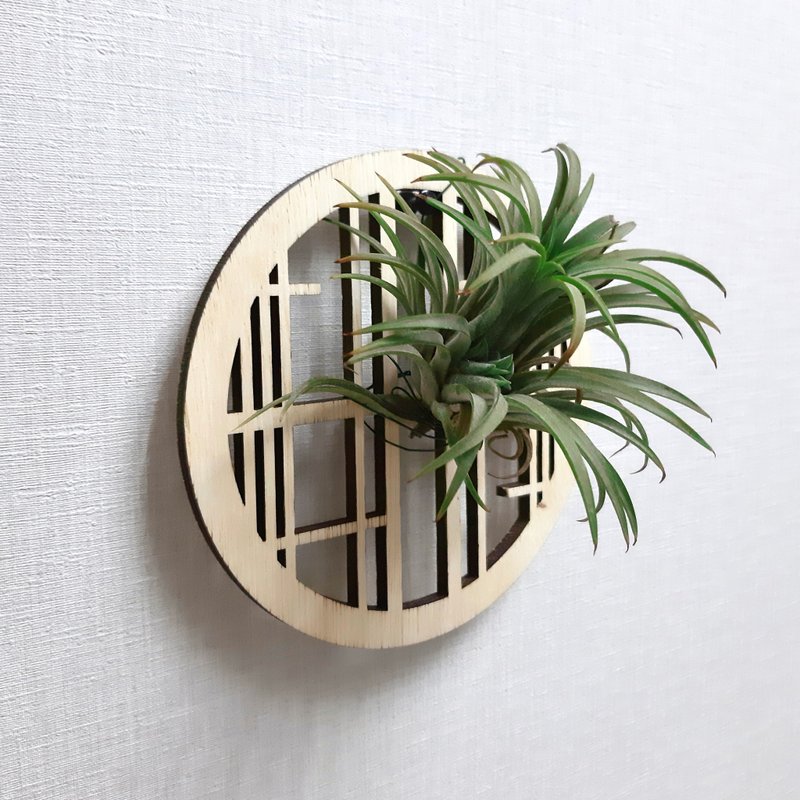 【日系家居 | 礼物】天然木植栽板(轻巧型) - 圆形窗户 - 植栽/盆栽 - 木头 咖啡色