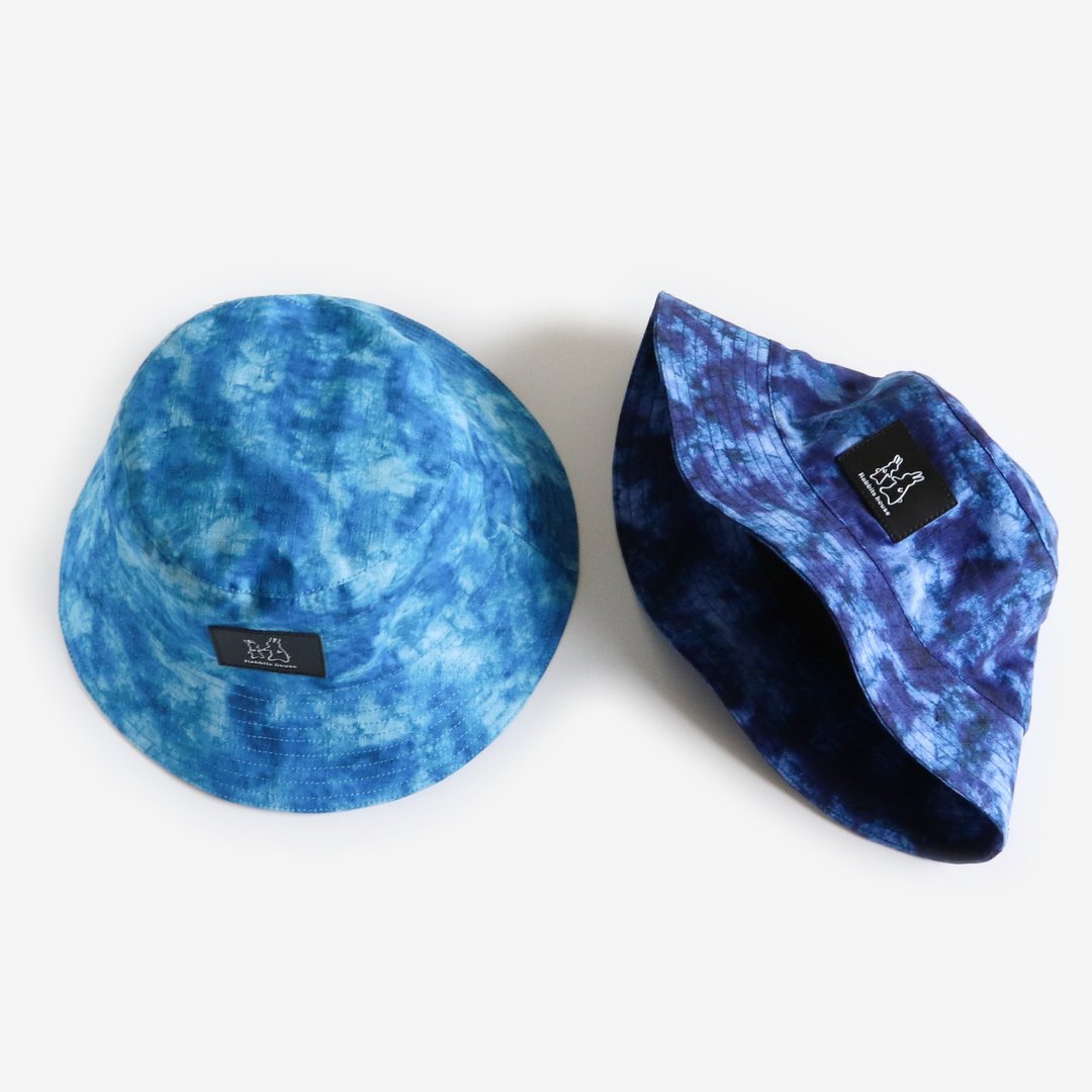 蓝调扎染渔夫帽 fisherman hat - 帽子 - 棉 蓝色