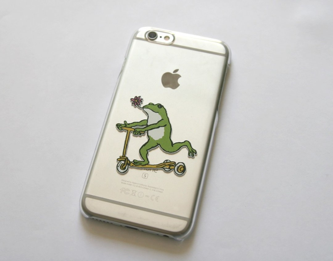 iPhone case frog - 手机壳/手机套 - 塑料 透明