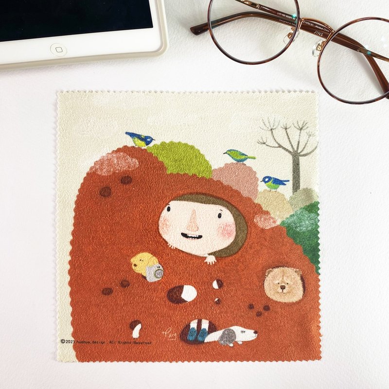 拭镜布 / 眼镜布 / Dolly 在山洞里 - 眼镜盒/眼镜布 - 其他材质 橘色