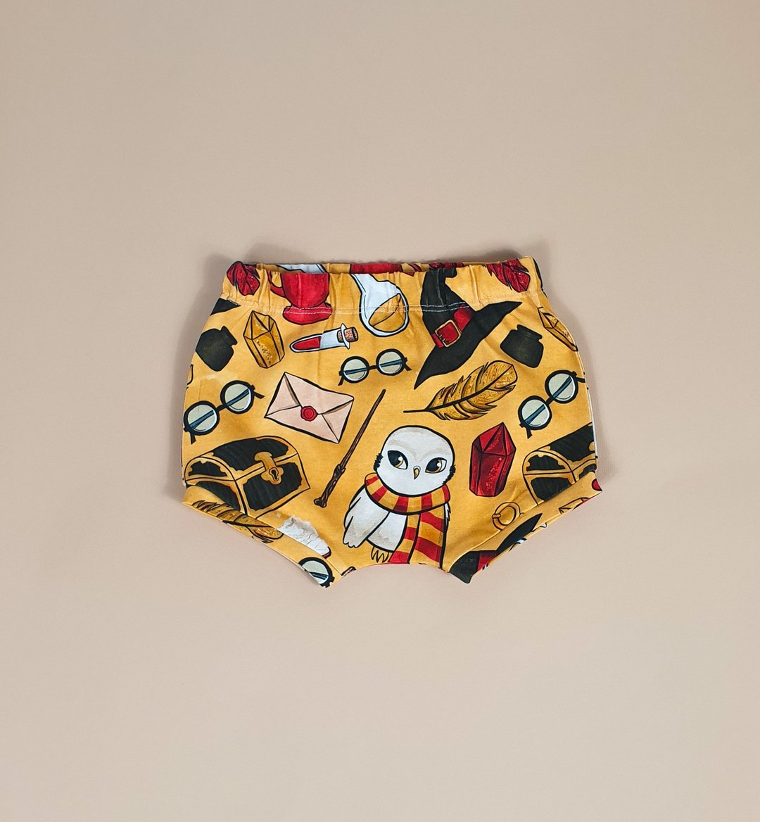 Yellow Magic Wizard baby shorts, baby boy shorts, baby girl shorts, kids shorts - 童装裤 - 棉 多色