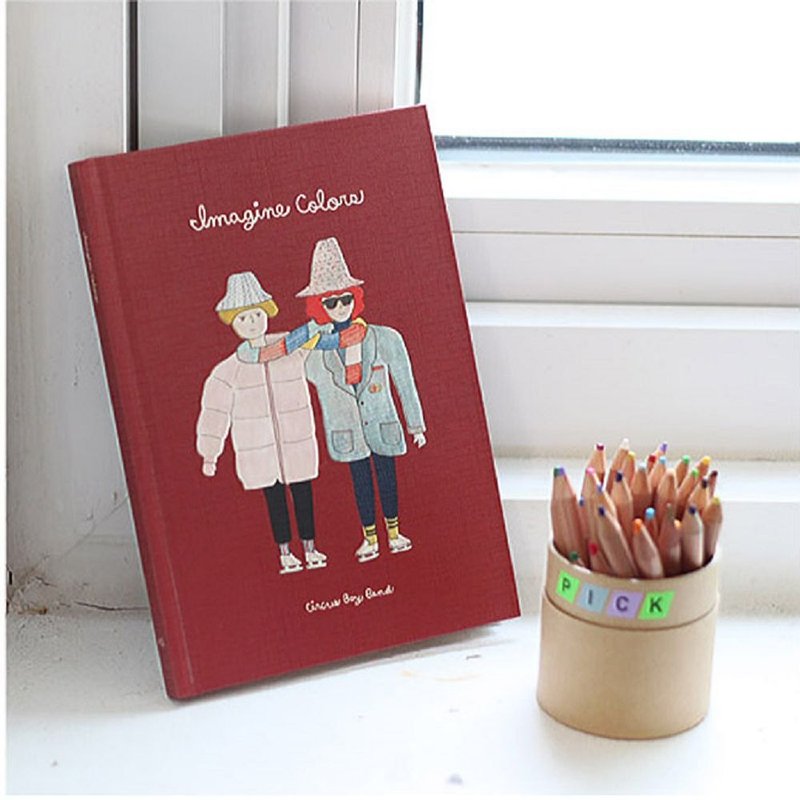 CBB-着色书精装本02-一起取暖,CBB43882 - 笔记本/手帐 - 纸 红色