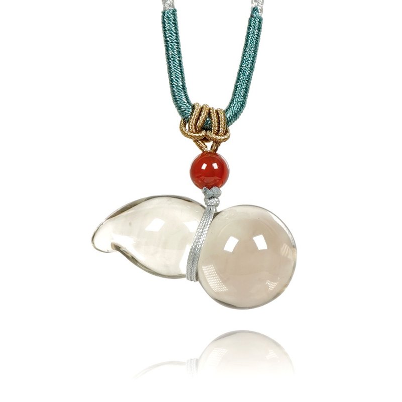 【正佳珠宝】茶黄水晶 高品福禄葫芦 10g 黄水晶吊坠 - 项链 - 半宝石 多色