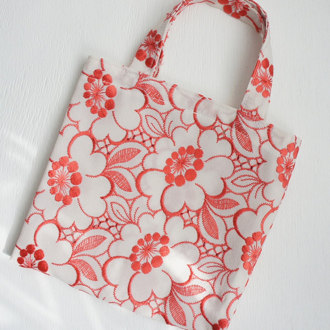 Ba-ba handmade mini shopping bag  No.RB45 - 手提包/手提袋 - 其他材质 粉红色