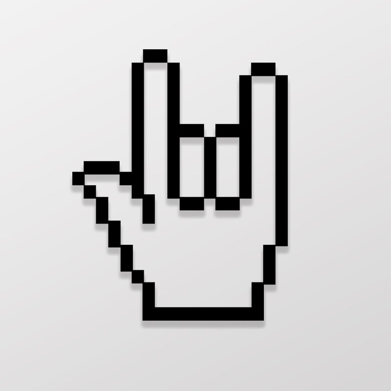 8bit I LOVE YOU/车贴、贴纸 SunBrother孙氏兄弟 - 贴纸 - 防水材质 