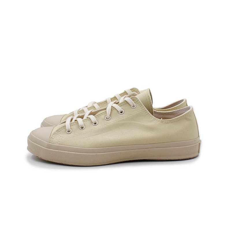 日本久留米月星职人品牌 - LOW BASKET - YELLOW CREAM - 男款休闲鞋 - 其他材质 卡其色