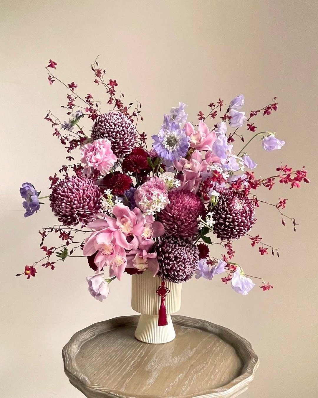 【鲜花】红粉紫色春节开幕祝寿鲜花盆花─限台中市 - 其他 - 植物．花 红色