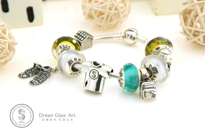 DreamGlassArt* 爱心救助 - 衣服 SBB-1708012H - 手链/手环 - 其他金属 银色