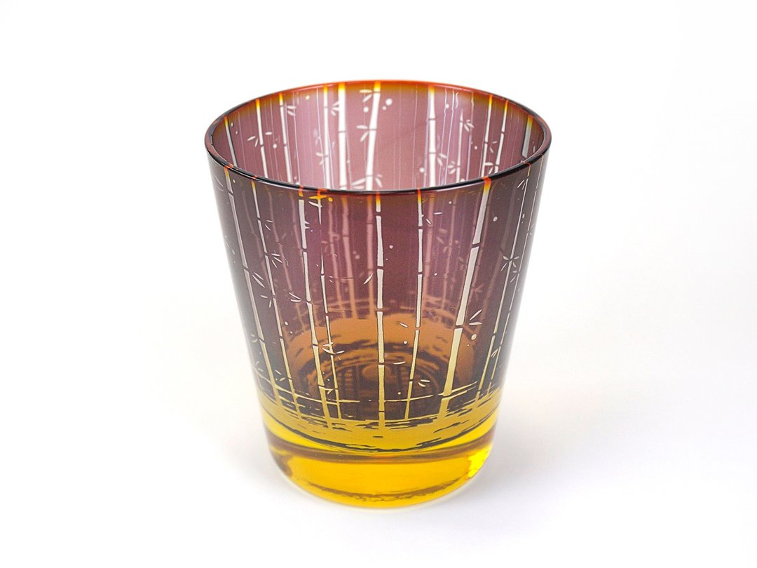 竹林与萤火虫玻璃【山吹四魂】 - 玻璃杯 - 玻璃 紫色