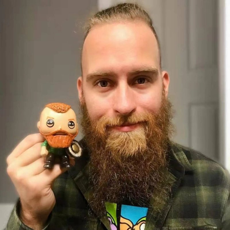 纯手工定制美国Funko Pop 自画肖像公仔娃娃男朋友老公生日礼物 - 玩偶/公仔 - 粘土 多色